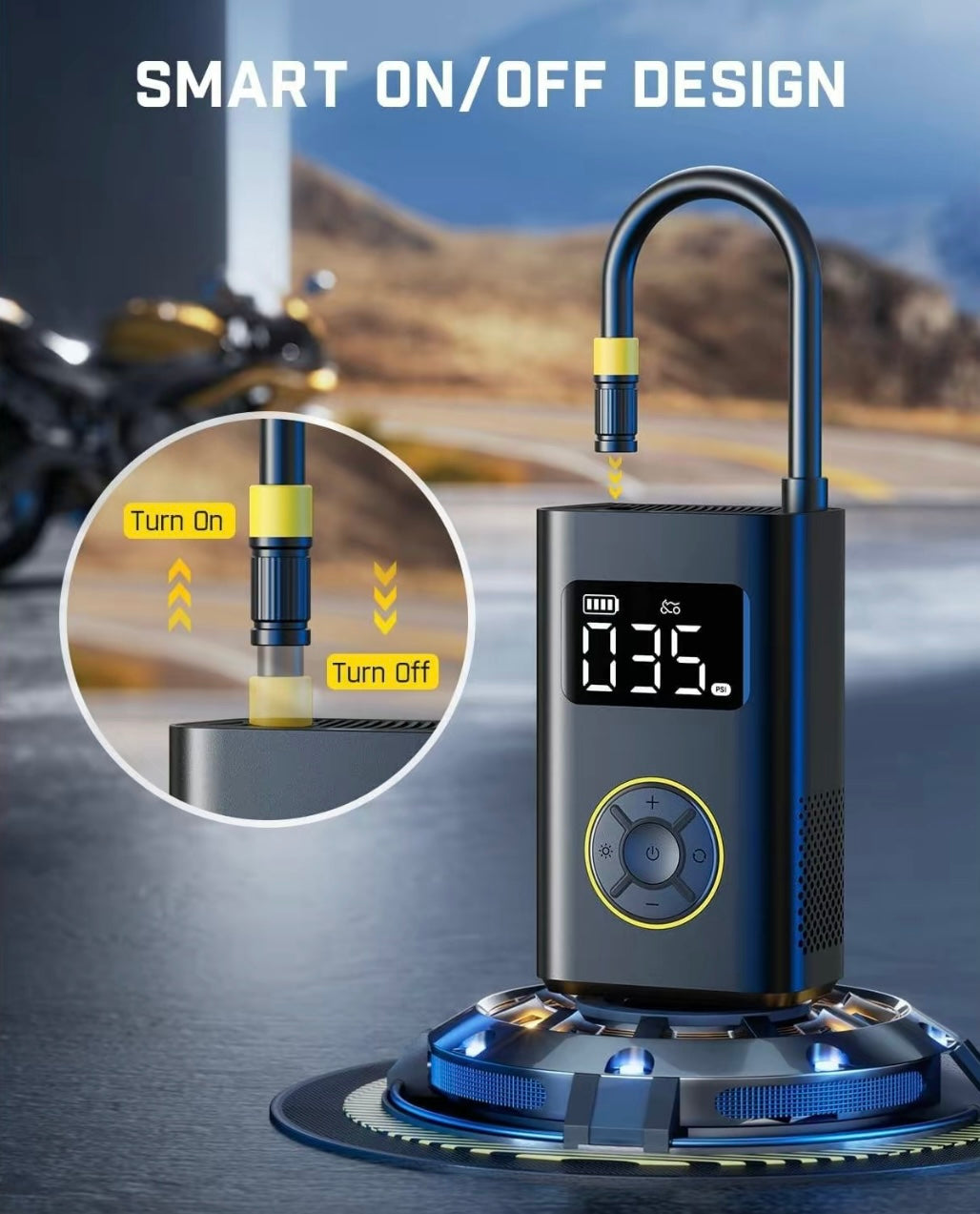 Portable Tire Inflator 150PSI High-Pressure