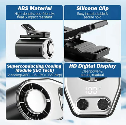 Semiconductor Cooling Car Clip On Fan