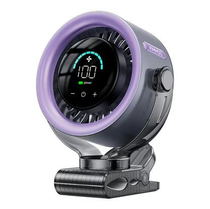 Rechargeable Portable Clip on Fan 100 Speed Touch Control